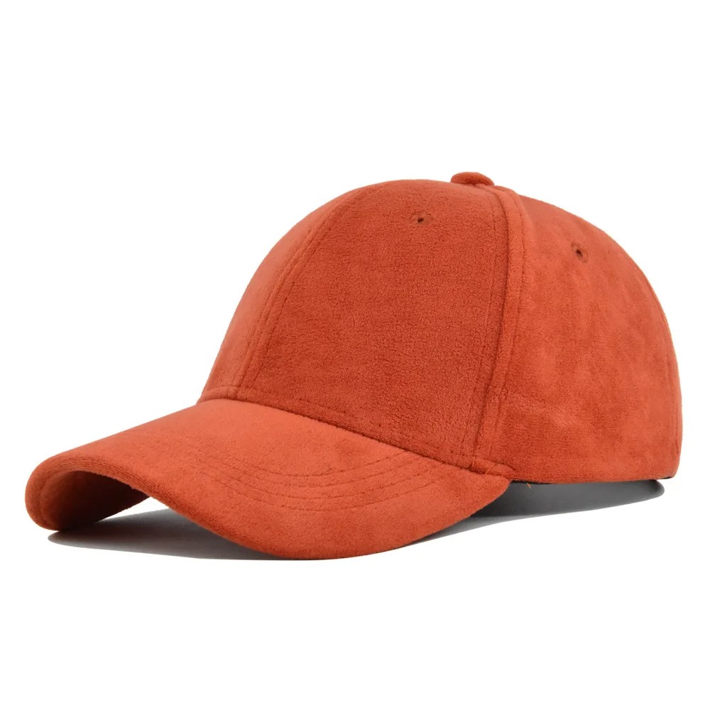 Accueil Casquette de Baseball en Daim Orange
